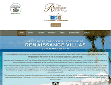 Tablet Screenshot of caymanrenaissancevillas.com